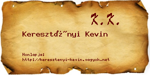 Keresztényi Kevin névjegykártya